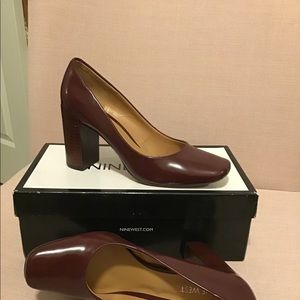 Nine West block heel pump